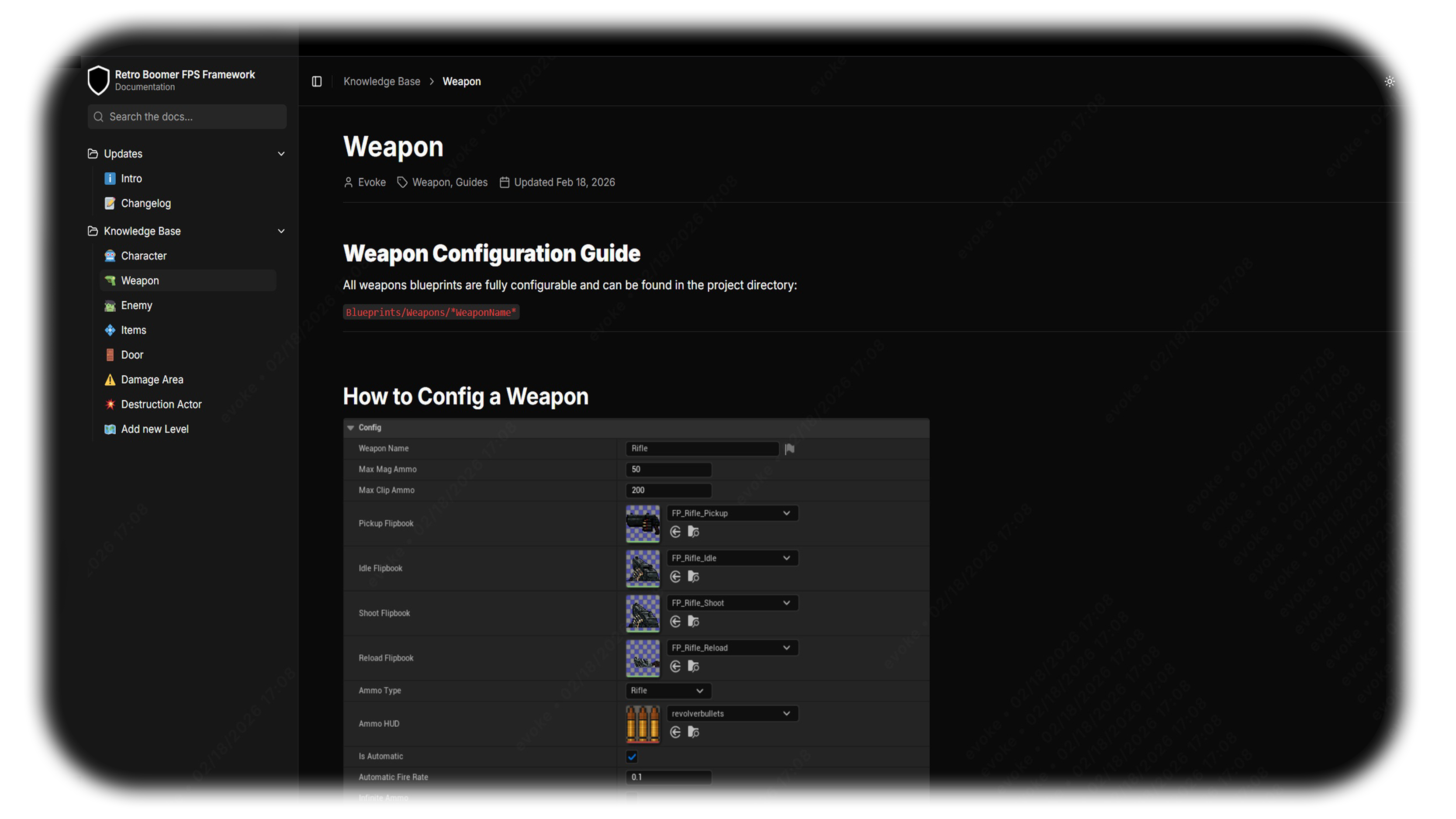 Built-in documentation for your assets